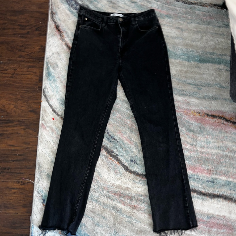 Zara jeans. Black denim.